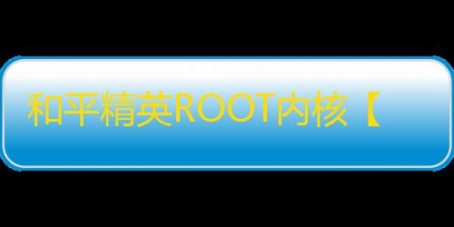 和平精英ROOT内核【豪爵定制】外挂
